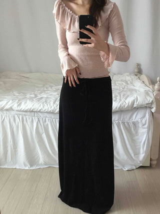 Feminine Frill Long Sleeve T-shirt