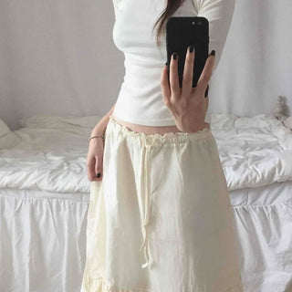 Natural Plain 3/4 Sleeve Long-Sleeve T-Shirt