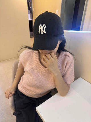 Essential U-Neck Puff Loose Fit Knit