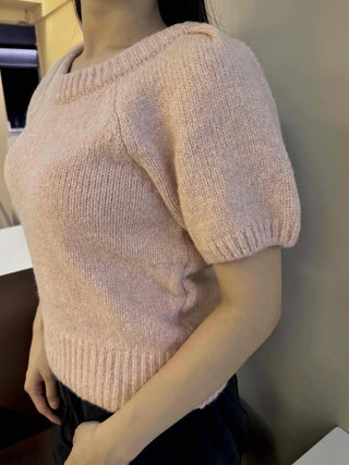 Essential U-Neck Puff Loose Fit Knit