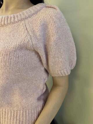 Essential U-Neck Puff Loose Fit Knit