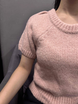 Essential U-Neck Puff Loose Fit Knit