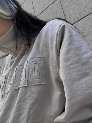 Patch Cotton Loose Fit Zip-up