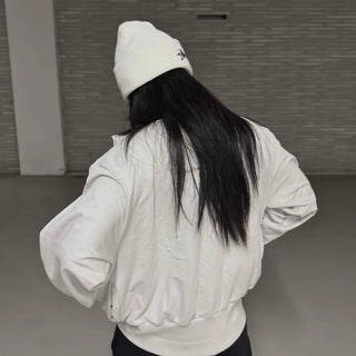 Patch Cotton Loose Fit Zip-up