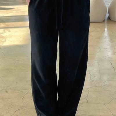 Comfort Y2K Cotton Plain Long Pants