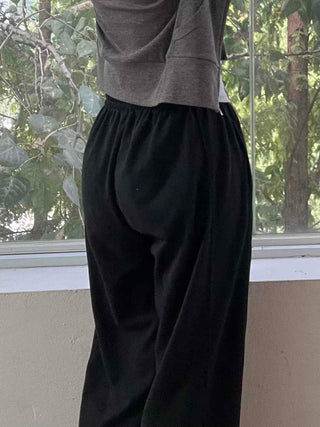 Comfort Y2K Cotton Plain Long Pants