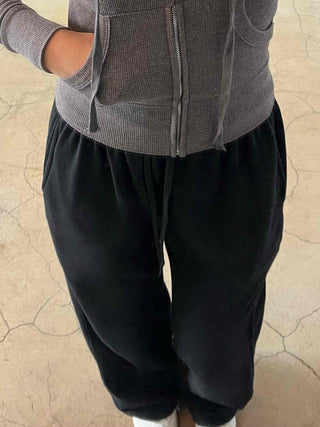 Comfort Y2K Cotton Plain Long Pants