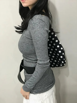 Vino U-neck Ribbed Knit Dress