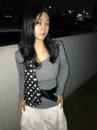 Vino U-neck Ribbed Knit Dress