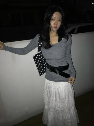 Vino U-neck Ribbed Knit Dress
