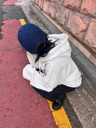 Basic American Plain Zip-up Hoodie