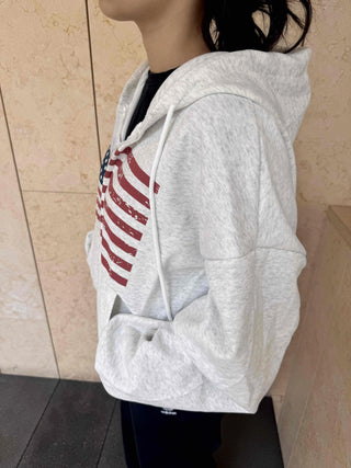 Basic American Plain Zip-up Hoodie