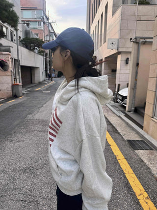 Basic American Plain Zip-up Hoodie