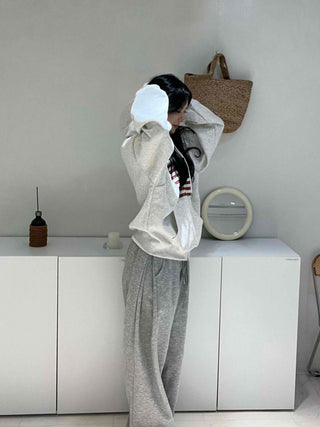 Pure American Flag Basic Zip-up Hoodie