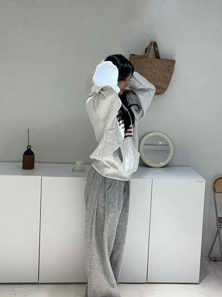 Pure American Flag Basic Zip-up Hoodie