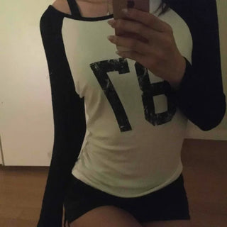 Effortless Chic Raglan Cotton Basic Long-Sleeve T-Shirt