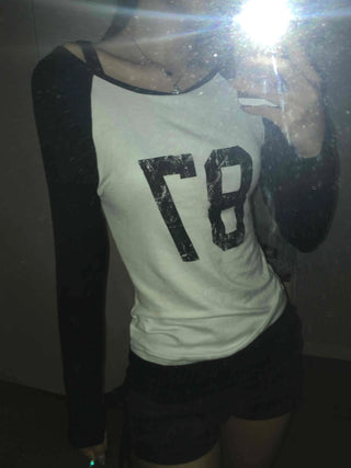 Effortless Chic Raglan Cotton Basic Long-Sleeve T-Shirt