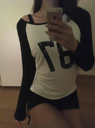 Effortless Chic Raglan Cotton Basic Long-Sleeve T-Shirt