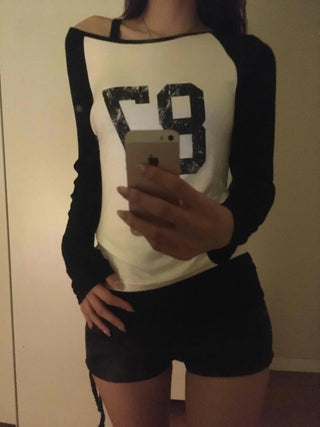 Effortless Chic Raglan Cotton Basic Long-Sleeve T-Shirt