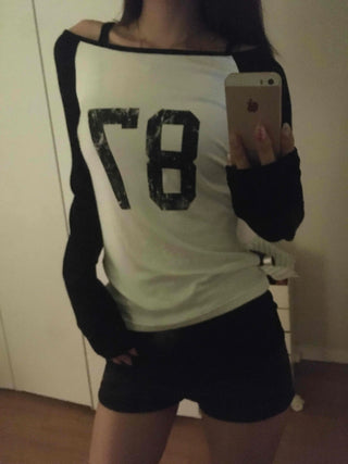Effortless Chic Raglan Cotton Basic Long-Sleeve T-Shirt