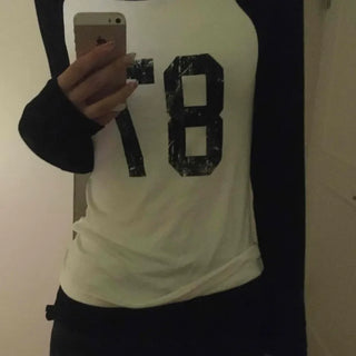 Effortless Chic Raglan Cotton Basic Long-Sleeve T-Shirt