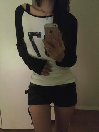 Effortless Chic Raglan Cotton Basic Long-Sleeve T-Shirt