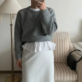 Shue Frill Flare Layered Long Sleeve T-shirt
