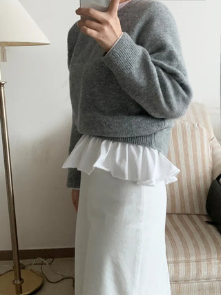 Shue Frill Flare Layered Long Sleeve T-shirt