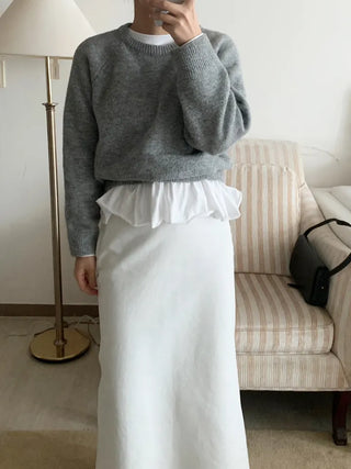 Shue Frill Flare Layered Long Sleeve T-shirt