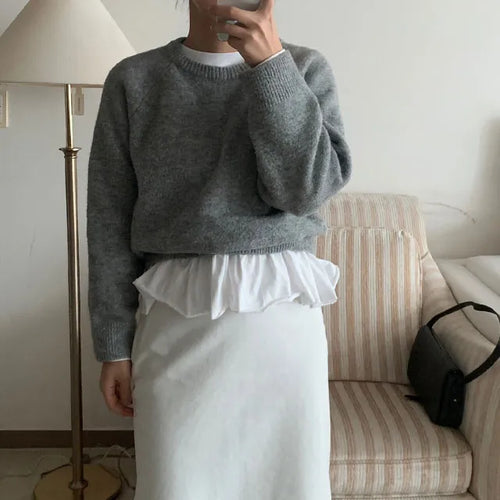 Shue Frill Flare Layered Long Sleeve T-shirt