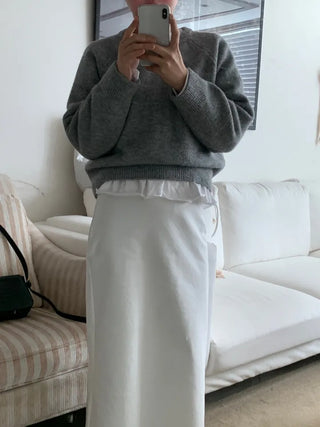 Shue Frill Flare Layered Long Sleeve T-shirt