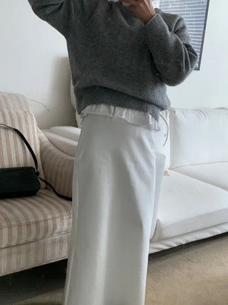 Shue Frill Flare Layered Long Sleeve T-shirt