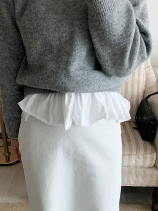 Shue Frill Flare Layered Long Sleeve T-shirt