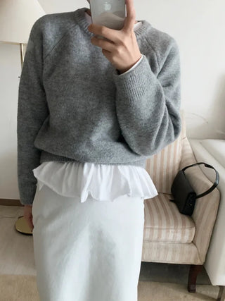Shue Frill Flare Layered Long Sleeve T-shirt