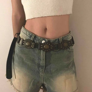 Basic Knee-length Denim Pocket Shorts