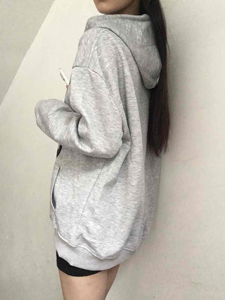Kitsch Lettering Leopard Hoodie