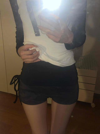Simple Trendy Camo Color Block Shorts