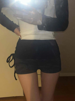 Simple Trendy Camo Color Block Shorts