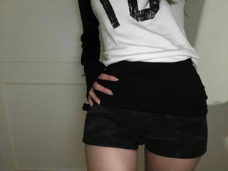Simple Trendy Camo Color Block Shorts
