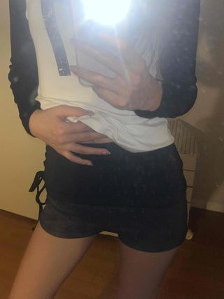 Simple Trendy Camo Color Block Shorts