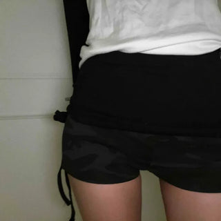 Simple Trendy Camo Color Block Shorts