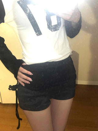 Simple Trendy Camo Color Block Shorts