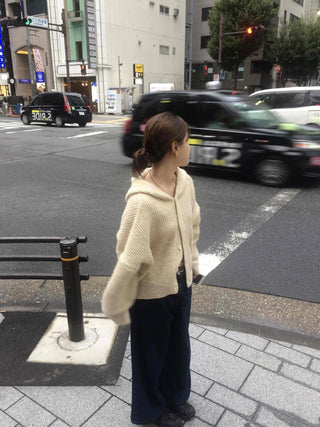 Oversized Shawl Collar Knit Cardigan