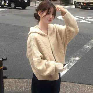Oversized Shawl Collar Knit Cardigan
