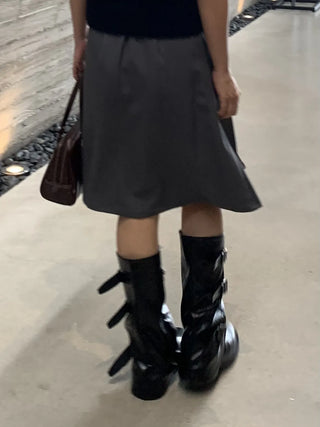 Classic Tennis A-Line Midi Skirt