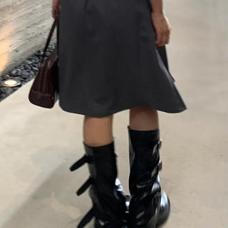 Classic Tennis A-Line Midi Skirt