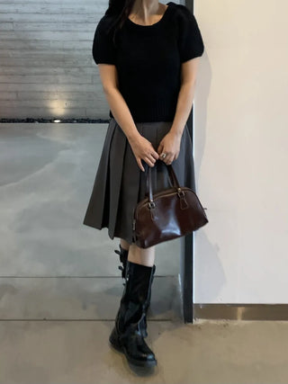 Classic Tennis A-Line Midi Skirt