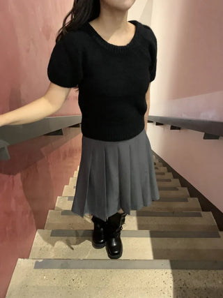 Classic Tennis A-Line Midi Skirt