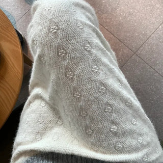 Knit Pattern A-Line Long Skirt
