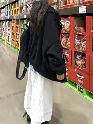 Oversized Standard Casual Zip-up